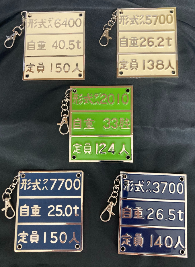 形式銘板キーホルダー