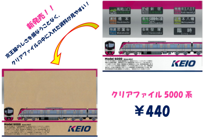 クリアファイル5000系